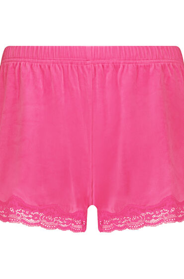 Hunkemöller Shorts velour Lace pink