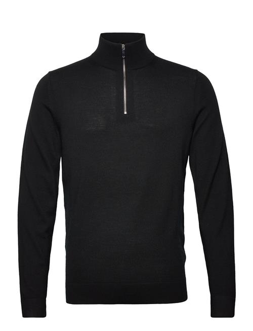 Calvin Klein Merino Rws Quarter Zip Calvin Klein Black