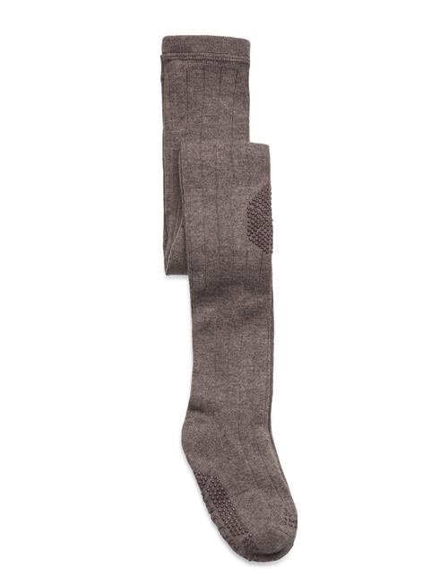 Melton Wool Tights - Anti-Slip Melton Beige