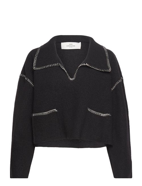 Cropped Wool Polo Les Coyotes De Paris Black