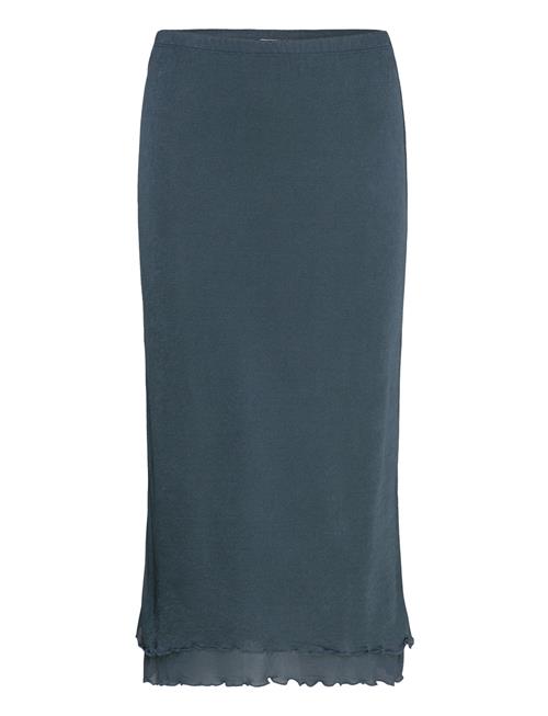 Layered Frill Crepe Skirt Filippa K Blue