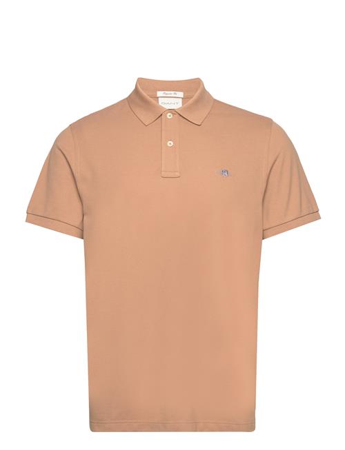 Reg Shield Ss Pique Polo GANT Beige