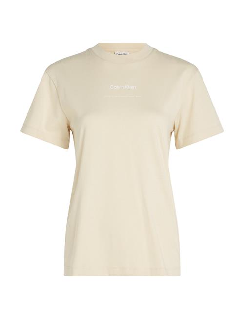 Multi Logo Regular T-Shirt Calvin Klein Cream