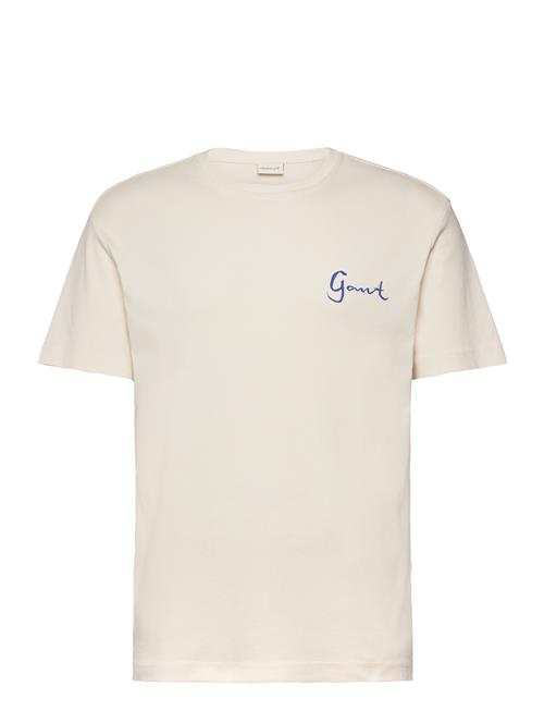 GANT Seasonal Graphic Tshirt GANT Cream