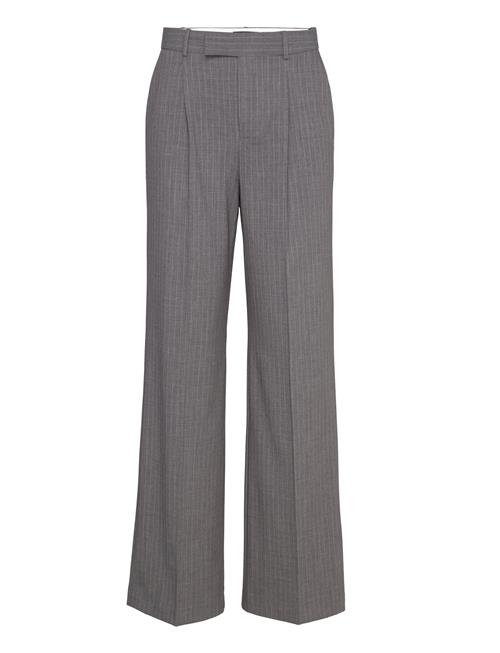 Pinstripe Suit Trousers Mango Grey