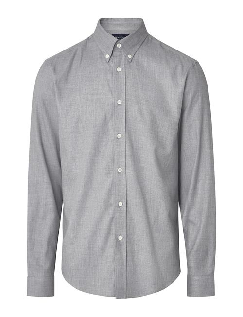 Casual Solid Flannel B.d Shirt Lexington Clothing Grey