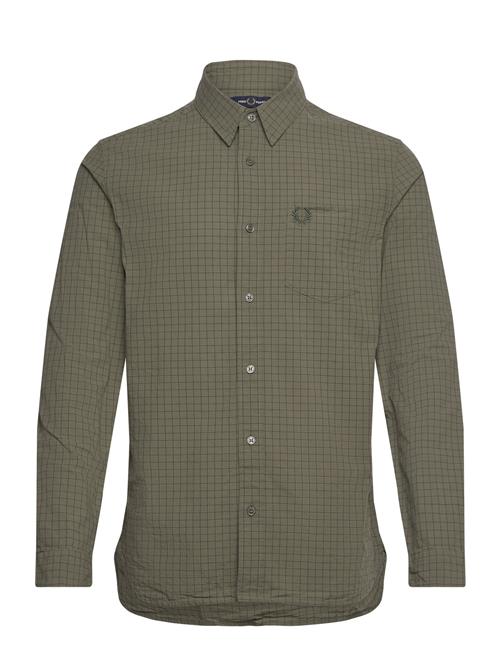 Fred Perry Grid Check Shirt Fred Perry Green