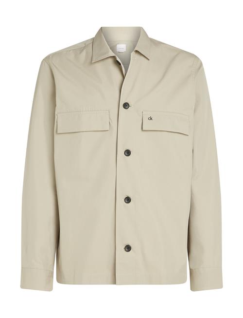 Calvin Klein Cotton Blend Overshirt Calvin Klein Cream