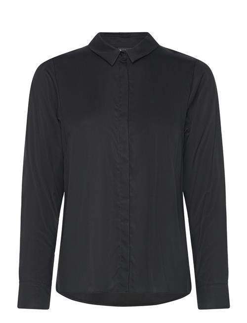 Fitted Shirt, Solid Papu Black