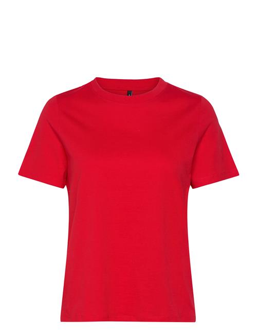 Vero Moda Vmpaulina Ss T-Shirt Ga Jrs Noos Vero Moda Red