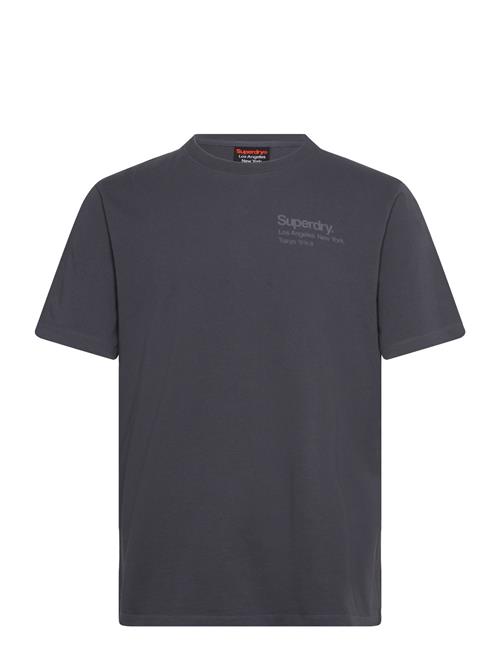 Core Logo City T Shirt Superdry Grey