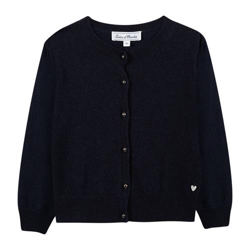 Tartine et Chocolat Cardigan i uld-kashmir-blanding Navy | Marine blå | 10 years