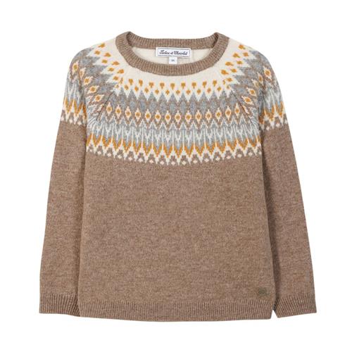 Tartine et Chocolat Uldstrikket sweater Heated Chestnut | Brun | 5 years