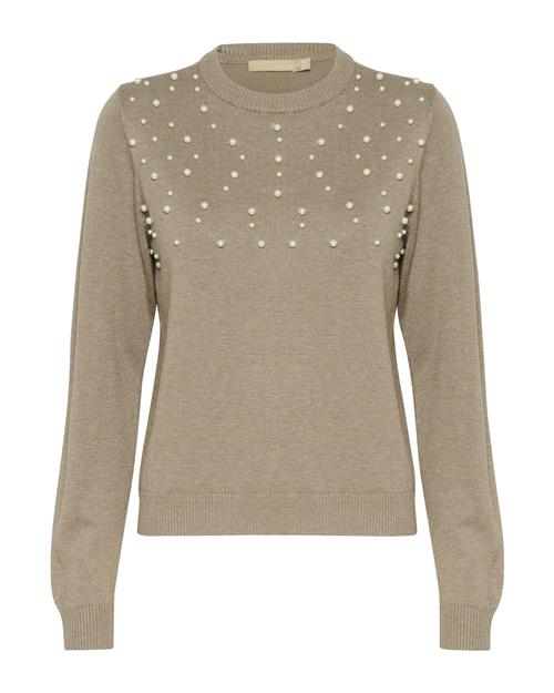 CULTURE Pullover  lysebrun / perlehvid