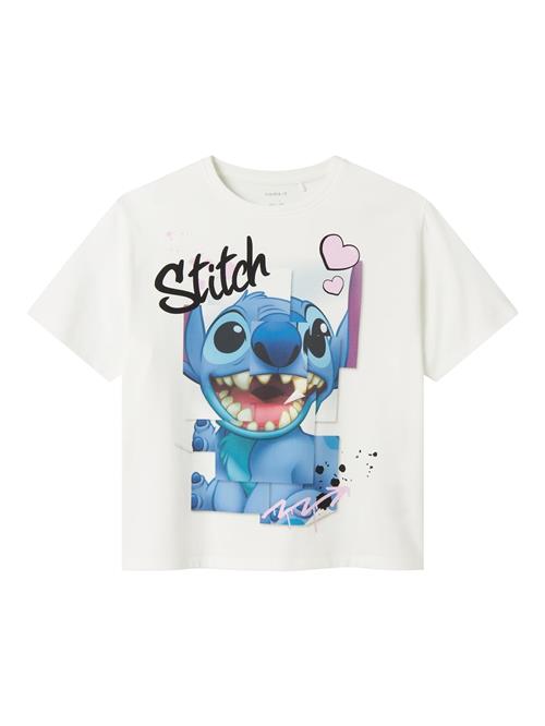 NAME IT Bluser & t-shirts 'NKFDIRI STITCH'  blandingsfarvet / hvid