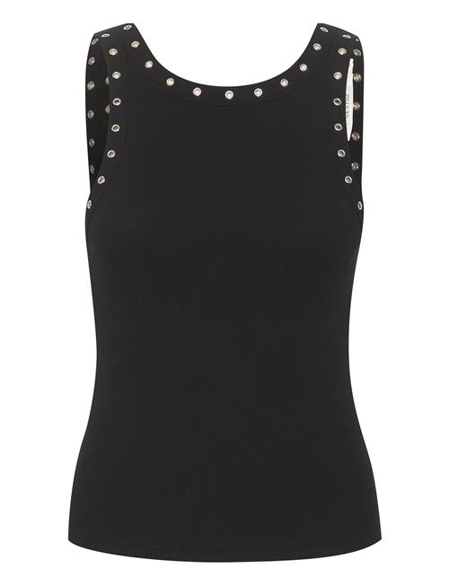 Drewgz Eyelet Tank Top Gestuz Black