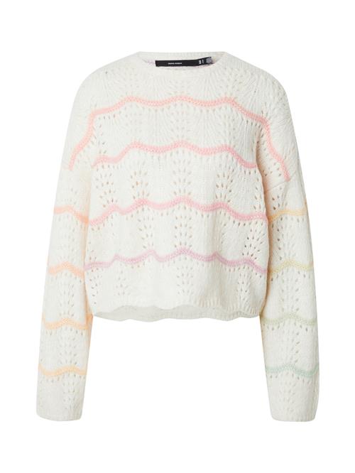 VERO MODA Pullover 'VMHATTY'  lysebeige / mørkelilla / pastelpink