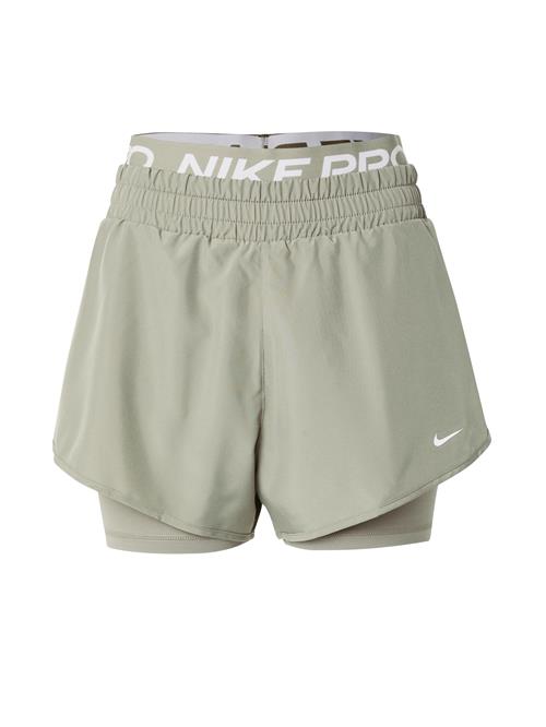 NIKE Sportsbukser  khaki / hvid