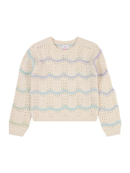 Se Vero Moda Girl Pullover 'VMHatty'  beige / lyseblå / lysegrøn / lilla ved About You