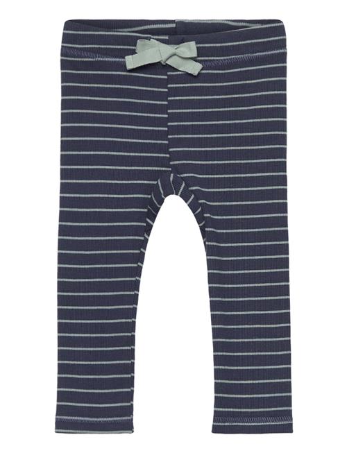 Müsli by Green Cotton Stripe Rib Pants Baby Müsli By Green Cotton Navy