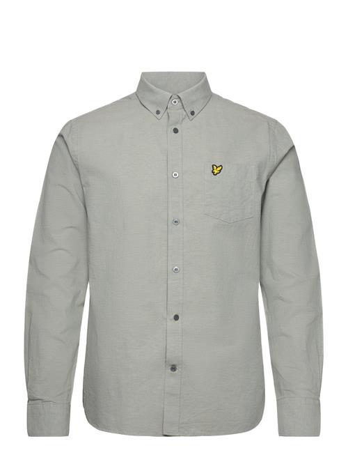 Cotton Linen Button Down Shirt Lyle & Scott Grey