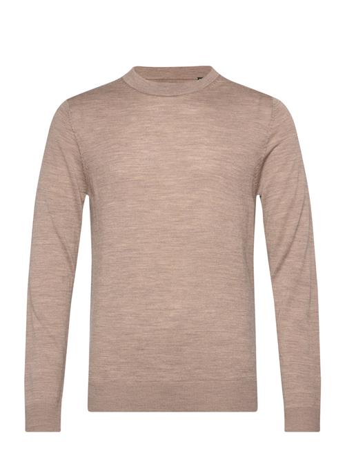 Jack & Jones Jprblamerino Knit Crew Neck Jack & J S Beige