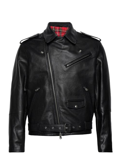 GANT D1. Leather Biker Jacket GANT Black