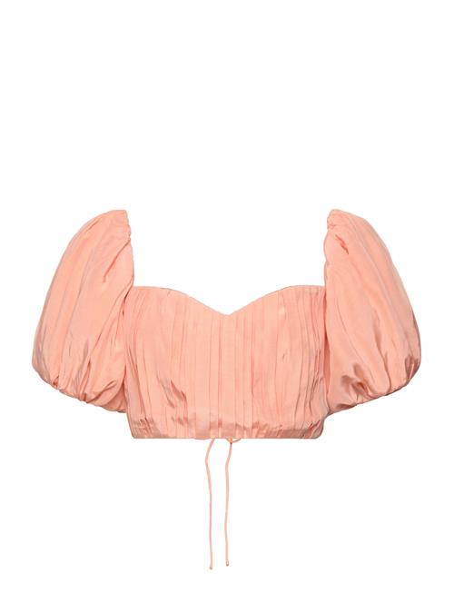 Amalie Pleated Cropped Top Malina Pink