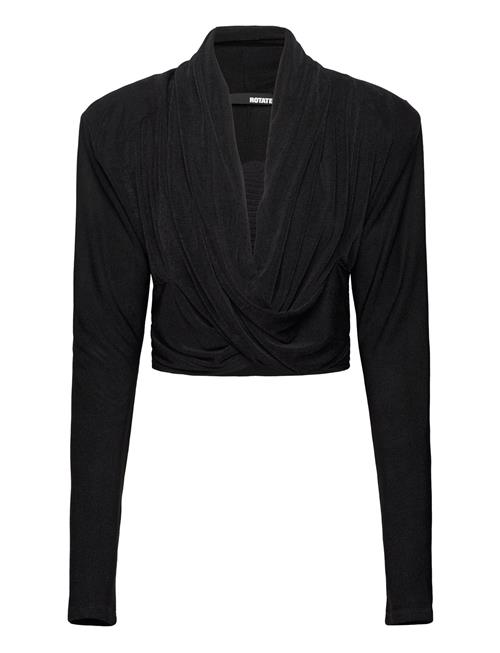 ROTATE Birger Christensen Slinky Hooded Top ROTATE Birger Christensen Black