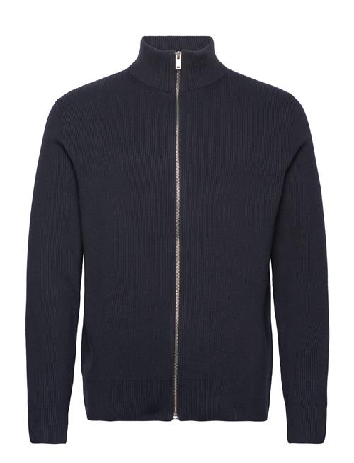 Lindbergh Knitted Zip Cardigan Lindbergh Navy