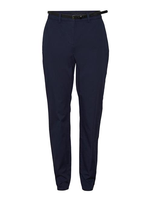 VERO MODA Lærredsbukser 'FLASHINO'  navy / sort