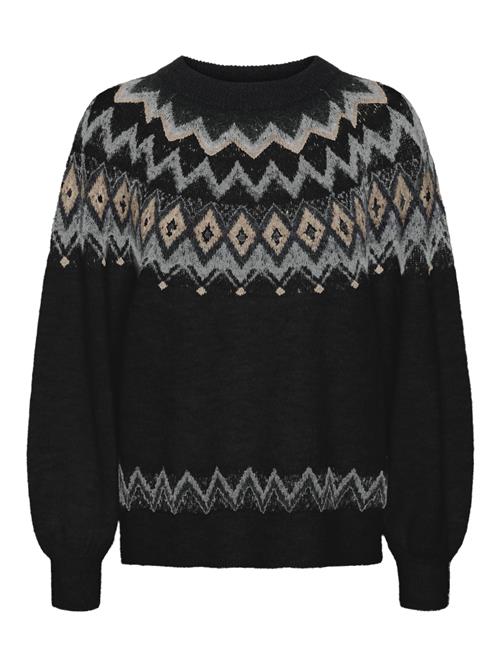 VERO MODA Pullover 'VMVisti'  taupe / stone / sort