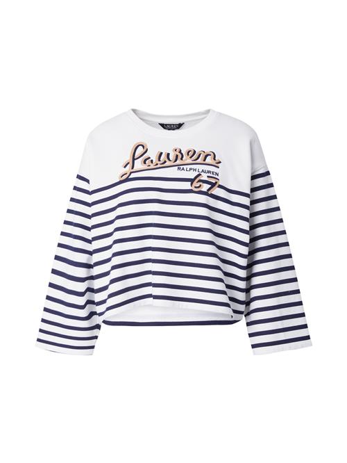 Lauren Ralph Lauren Sweatshirt 'JAMARIE'  mørkebeige / mørkeblå / hvid