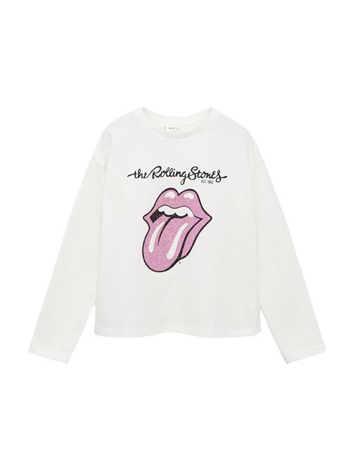 MANGO KIDS Bluser & t-shirts 'STONES'  lyserød / sort / hvid