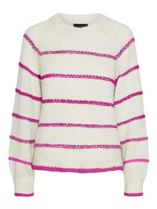 PIECES Pullover 'PCNeilia'  lysegrå / mørk pink