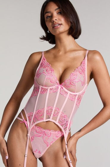 Se Hunkemöller Bustier Beau pink ved Hunkemøller