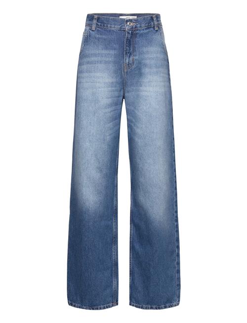 Mango Low Waist Wideleg Jeans Mango Blue