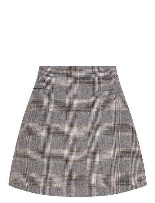 Tommy Hilfiger Wool Mix Check Mini Skirt Tommy Hilfiger Grey