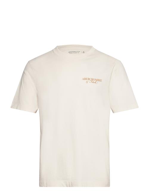 Abercrombie & Fitch Anf Mens Graphics Abercrombie & Fitch Cream