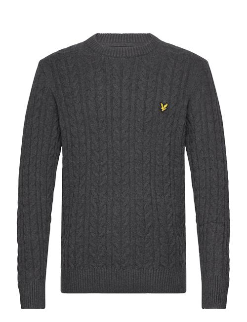 Cable Crew Neck Jumper Lyle & Scott Grey