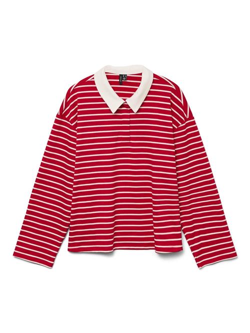 VERO MODA Shirts 'Alma'  rød / hvid