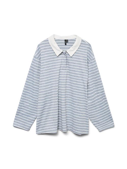 Se Vero Moda Curve Shirts 'VMAlma'  røggrå / hvid ved About You