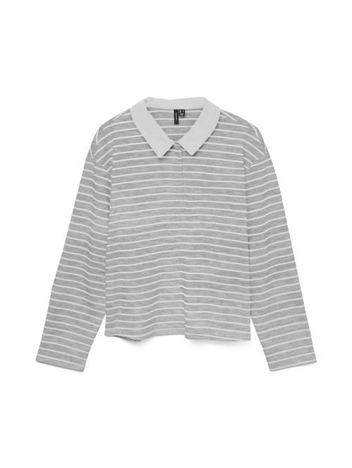VERO MODA Shirts 'Alma'  grå / hvid