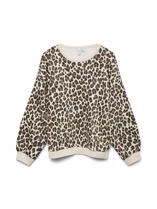 Se VERO MODA Sweatshirt 'VMClippa'  beige / brun / sort ved About You