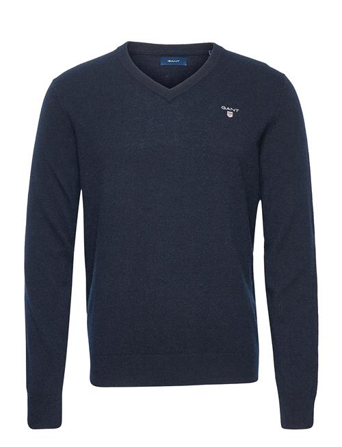 Lambswool Blend V-Neck GANT Blue