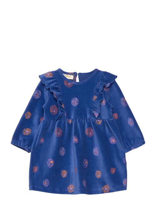 Sgbeleanor Velvet Flower Dress Soft Gallery Blue