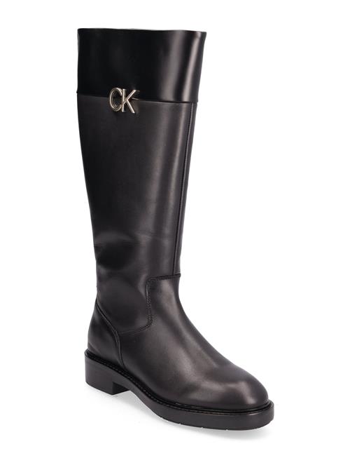 Calvin Klein Rubber Sole Knee Boot W/Hw Calvin Klein Black