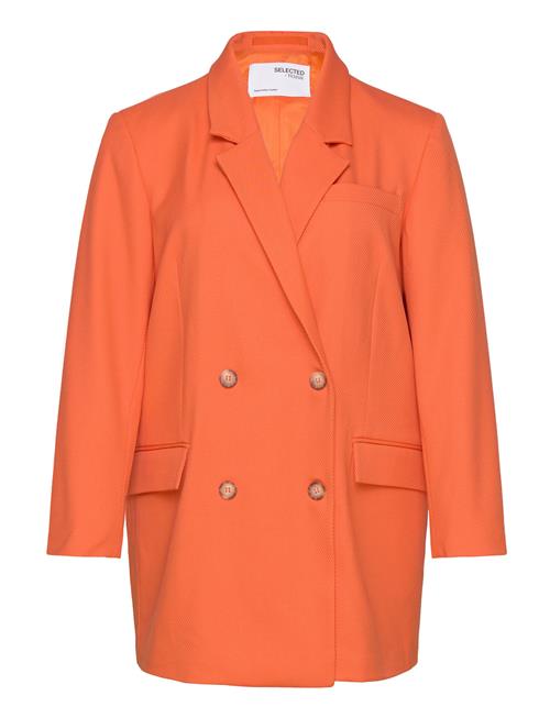 Selected Femme Slfmynella Relaxed Blazer Curve Selected Femme Orange