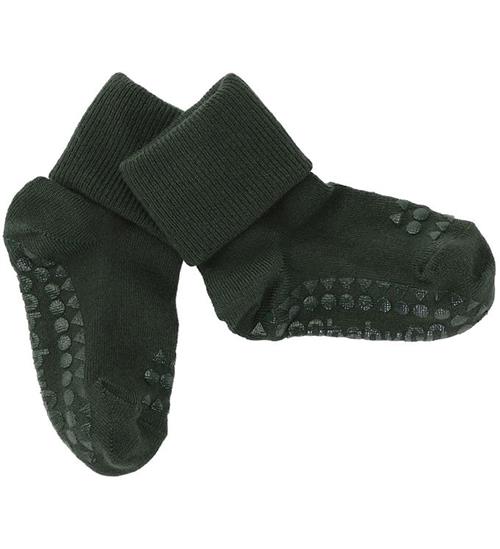 GoBabyGo Strømper - Non-Slip Socks - Bamboo - Forest Green