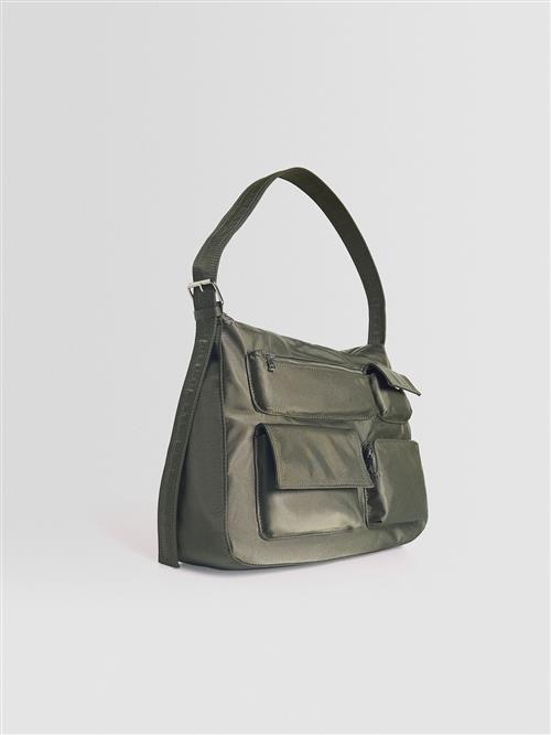 Bershka Skuldertaske  khaki